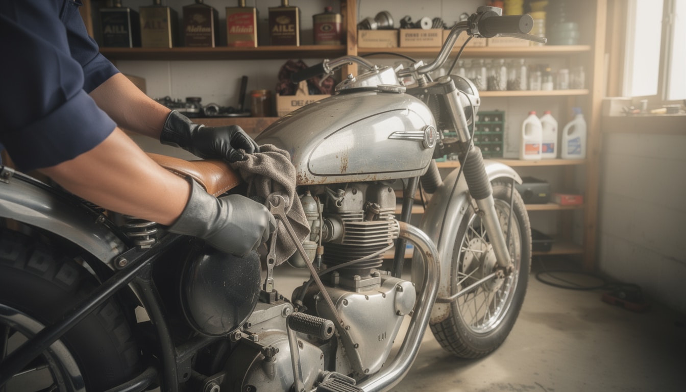 découvrez des conseils simples et efficaces pour l'entretien de votre moto ancienne et gardez-la en parfait état.