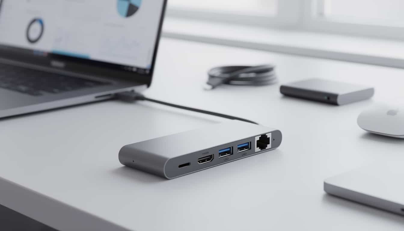 découvrez les spécifications prioritaires pour choisir un hub usb-c adapté à votre laptop, incluant compatibilité, vitesse de transfert, alimentation et nombre de ports.